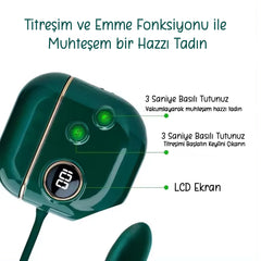 Do it Love - Dijital Göstergeli 3 Emme ve 10 Titreşim Modu - Yumurta Vibratörlü - Gizli Küçük - Estetik Tasarım