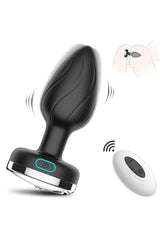 Do it Love - Uzaktan Kumandalı Işıklı 7 Titreşim Modlu Anal Plug Vibratör - Anal Tıkaç - Orta Boy