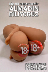 Do it Love - İkiz Mastürbatör Vajina ve Anüs - 3 Lü Fantezi Mastürbatör - Realistik Doku ve İç Kanallar - 4 Girişli Mastürbatör