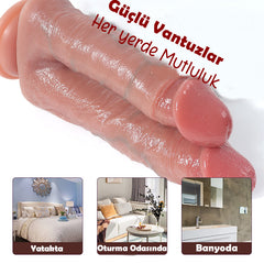 Do it Love - Çift Başlı Dildo - Double Zevk - 19 ve 21cm Uzunluk - 4.5cm Kalınlık