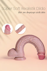 Do it Love - Efsanevi Realistik Büyük Boy Dildo - Damarlı ve Güçlü - Vantuzlu Esnek Dildo