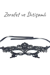 Do it Love - Siyah Dantelli Fantezi Maske - Parti, Düğün, Balo, Mezuniyet, Özel Gece Maskesi