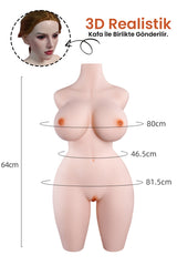 Do it Love - 3D Kafa - Gerçek Ten - TPE Realistik Seks Mankeni - 16,5 KG - Anal Vajina ve Göğüsler