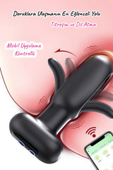 Do it Love - Titreşimli ve Hareketli Mobil Uygulama Kontrollü Anal Plug - Anal Tıkaç Fonksiyonlu