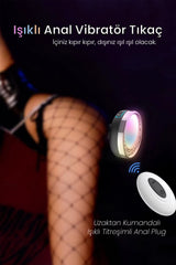 Do it Love - Uzaktan Kumandalı Işıklı 7 Titreşim Modlu Anal Plug Vibratör - Anal Tıkaç - Orta Boy
