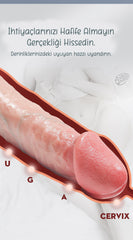Do it Love - Çılgın Mega Dildo - Zevk Düşkünü Dildo - Ekstra Kalın - 32cm Uzunluk - 7.2cm Kalınlık - XXXL Dildo