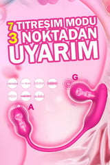 Do it Love – 3 Bölge Simülatörlü Threesome Vibratör - Uzaktan Kumandalı + APP Kontrollü
