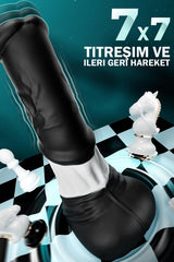 Do it Love - Black Horse Vibratör 7 Titreşim + 7 İleri Geri Hareket - Soft Silikon