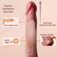 Do it Love - Gerçek Doku - 7 Titreşim Modu - 22cm Uzunluk - 4cm Kalınlık – Uzaktan Kumandalı Penis Kılıfı