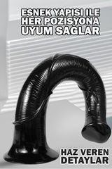 Do it Love - İngiliz Aygırı Siyah Dildo Vantuzlu - Black Horse Dildo 38cm Uzunluk