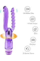 Do t love - Çift Başlı Titreşimli Silikon Dildo - Pilli - Double Zevk