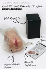 Do it Love - Realistik Sesli Vakumlu ve Titreşimli Vajina ve Anüs Mastürbatör - 6 sı 1 Arada Mastürbatör