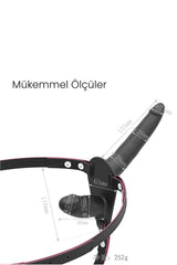 Do it Love - Kadın Çiftler İçin Çift Yönlü Dildo Strapon Oyuncak - Double Zevk - Kara Sevda