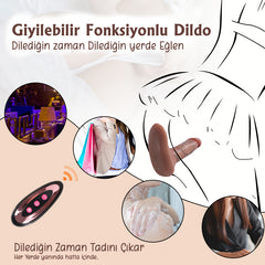 Do it Love - Derin Haz Vibratör -30 Mod- İleri Geri Hareketli, Titreşim ve Dönme, İç Çamaşır Altında Kullanılabilir