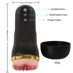 Do it Love - Premium Plus Realistik Vakumlu ve Titreşimli Vajina Mastürbatör