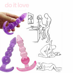Do It Love Süper Soft Boğumlu Anal ve Vajinal Boğumlu Tıkaç - Pembe