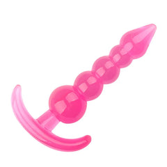 Do It Love Süper Soft Boğumlu Anal ve Vajinal Boğumlu Tıkaç - Pembe