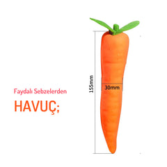 Do it Love - Sebze Figürlü Vibratör - Uyarıcı Etki Eğlenceli Vibratör - Havuç