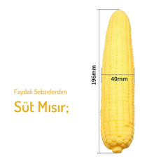 Do it Love - Sebze Figürlü Vibratör - Uyarıcı Etki Eğlenceli Vibratör - Süt Mısır