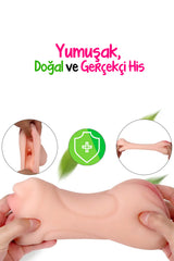 Do it Love - 3 Boyutlu Yüz Mastürbatör - 3 Fonksiyon - Realistik - Gerçek Haz - Ten