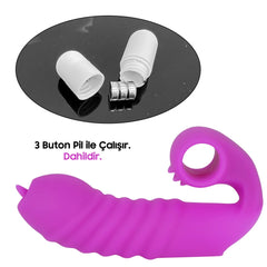 Do it Love - Parmak Vibratör - Eğlence içinizde - Anal ve Vajina Kullanımlı - Haz Halkaları - G ve Clitoral Zevk - Mor