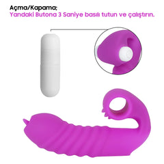 Do it Love - Parmak Vibratör - Eğlence içinizde - Anal ve Vajina Kullanımlı - Haz Halkaları - G ve Clitoral Zevk - Kırmızı