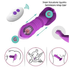 Do it Love - Telefondan Kontrol Vajina ve Anal Vibratör - İleri Geri + Titreşim - İç Çamaşırı Vibratörü - Pembe
