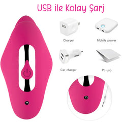 Do it Love - Ergonomik Çift Haz - Anal ve Vajinal Vibratör - Klitoris Uyarıcılı - Kumandalı