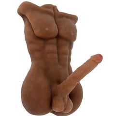 Do it Love - Sixbag Kaslı Yarım Vücut Gerçek Realistik Doku, 16cm Dildo, 8Kg