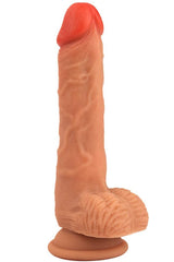Do it Love - 20cm Realistik Titreşimli Penis - Vibratör Dildo - Kumandalı - Testisli Vantuzlu