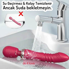 Do It Love - Üç Motorlu Topuzlu Teleskopik Güçlü Vibratör