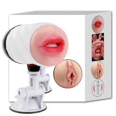 Do it Love - Anal Oral Çift Fonksiyonlu Titreşimli Vantuzlu Mastürbatör - Double Zevk