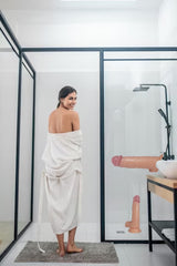 Do it Love - 20cm Realistik Gerçek Doku Yapay Penis - Dildo - Haz Verici - Testisli Vantuzlu - Ten