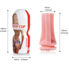 Do it Love - Pratik Realistik Mastubator Cup - Mastürbasyon Kupası - Gerçek Vajina Yapısı