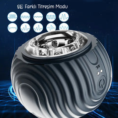 Do it Love - Çift Motorlu 10 Güçlü Titreşim Modu - 3D Hareketli Erkek Masturbatör - Bataryalı