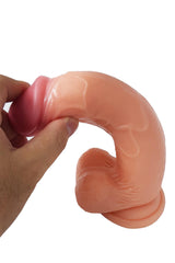 Do it Love - 20cm Realistik Gerçek Doku Yapay Penis - Dildo - Haz Verici - Testisli Vantuzlu - Ten