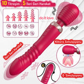 Do It Love - Üç Motorlu Topuzlu Teleskopik Güçlü Vibratör