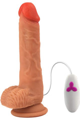 Do it Love - 20cm Realistik Titreşimli Penis - Vibratör Dildo - Kumandalı - Testisli Vantuzlu