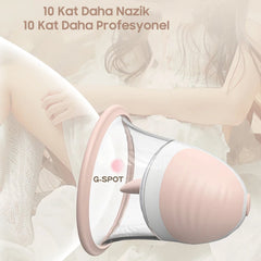 Do it Love - Göğüs Ucu Vibratörü, Gıdıklama, Yalama, Orgazm ve Zevk Artırıcı, G Noktası Simülatörü, 10 Rotasyon
