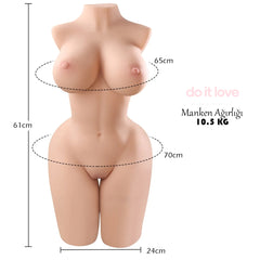 Do it Love - Yarım Vücut Realistik Bebek - Göğüs, Anal, Vajinal Girişler - 61cm Boy