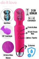 Do it Love - 20 Titreşim 10 Mod Vibratör Masaj - Klitoris Simülatörlü - Şarjlı – Pembe