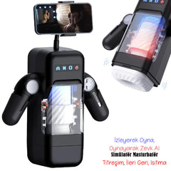 Do it Love - Full Fonksiyon Telefon Tutuculu, Otomatik ileri Geri Hareket Fonksiyonlu, Isıtıcılı, Titreşimli Mastürbatör