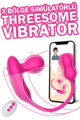 Do it Love – 3 Bölge Simülatörlü Threesome Vibratör - Uzaktan Kumandalı + APP Kontrollü