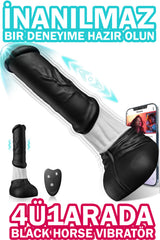 Do it Love - Black Horse Vibratör 7 Titreşim + 7 İleri Geri Hareket - Soft Silikon