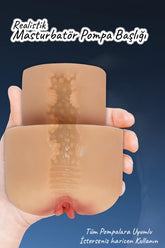 Do it Love - Realistik Mastürbatör Penis Pompası Başlığı - Mastürbatör Başlık - Manuel ve Otomatik Tüm Cihanlara Uyumlu