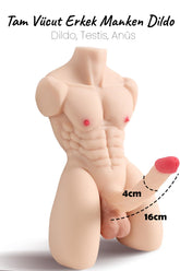 Do it Love - Tam Vücutlu Erkek Manken Dildo - Beyaz Ten