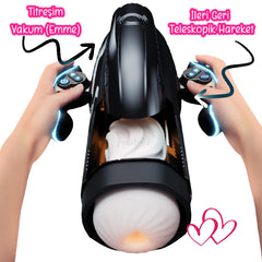 Do it Love - Efsane Masturbatör - İleri Geri Teleskopik Hareket - Titreşim Modları - 42 Derece Sıcaklık - Oyun Konsollu - Kolay Kontrol - Maksimum Zevk