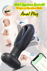 Do it Love - Titreşimli ve Hareketli Mobil Uygulama Kontrollü Anal Plug - Anal Tıkaç Fonksiyonlu