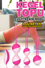 Do it Love - Premium Kegel Orgazm Egzersiz Topu - Pelvik Geliştirme - Vibratör - Vajinismus - 10 Farklı Titreşim Modu İlişki Kalitesi Artırıcı