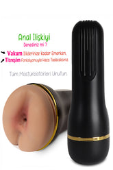 Do it Love - Premium Plus Realistik Vakumlu ve Titreşimli Anal Giriş Mastürbatör